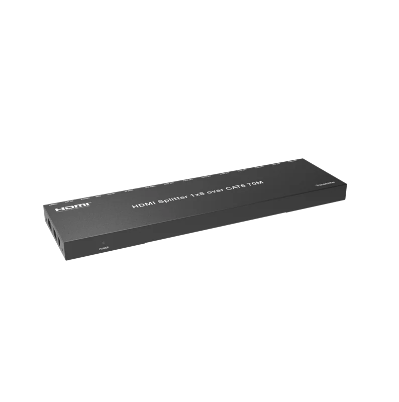 اسپليتر 8 پورت HDMI انتقال روی کابل شبکه همراه با 8 عدد گيرنده 70 متری فرانت